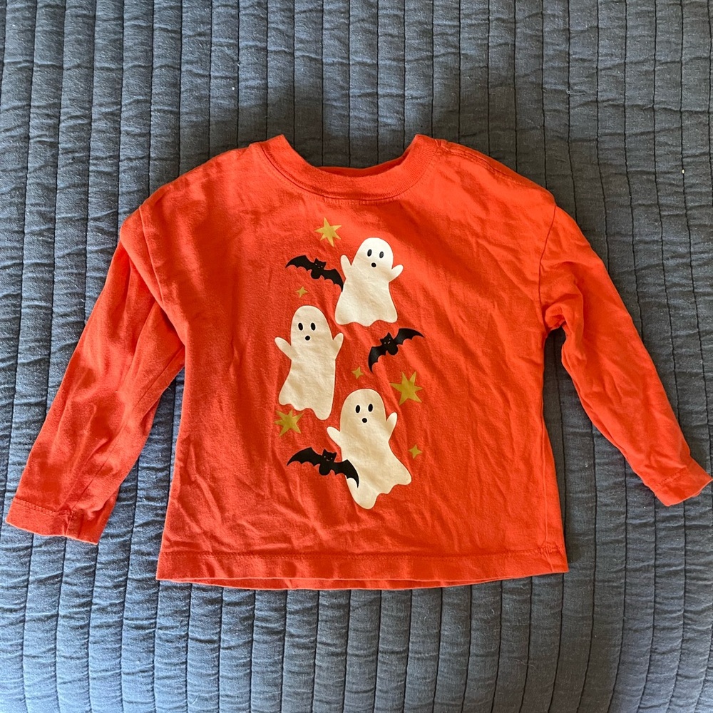 Hanna Andersson Ghost Halloween Long Sleeve Shirt 2T